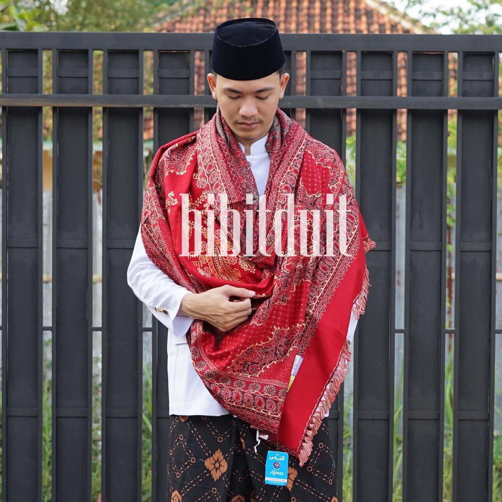 Sorban panjang loncer kashmiri habib premium full bordir original almas