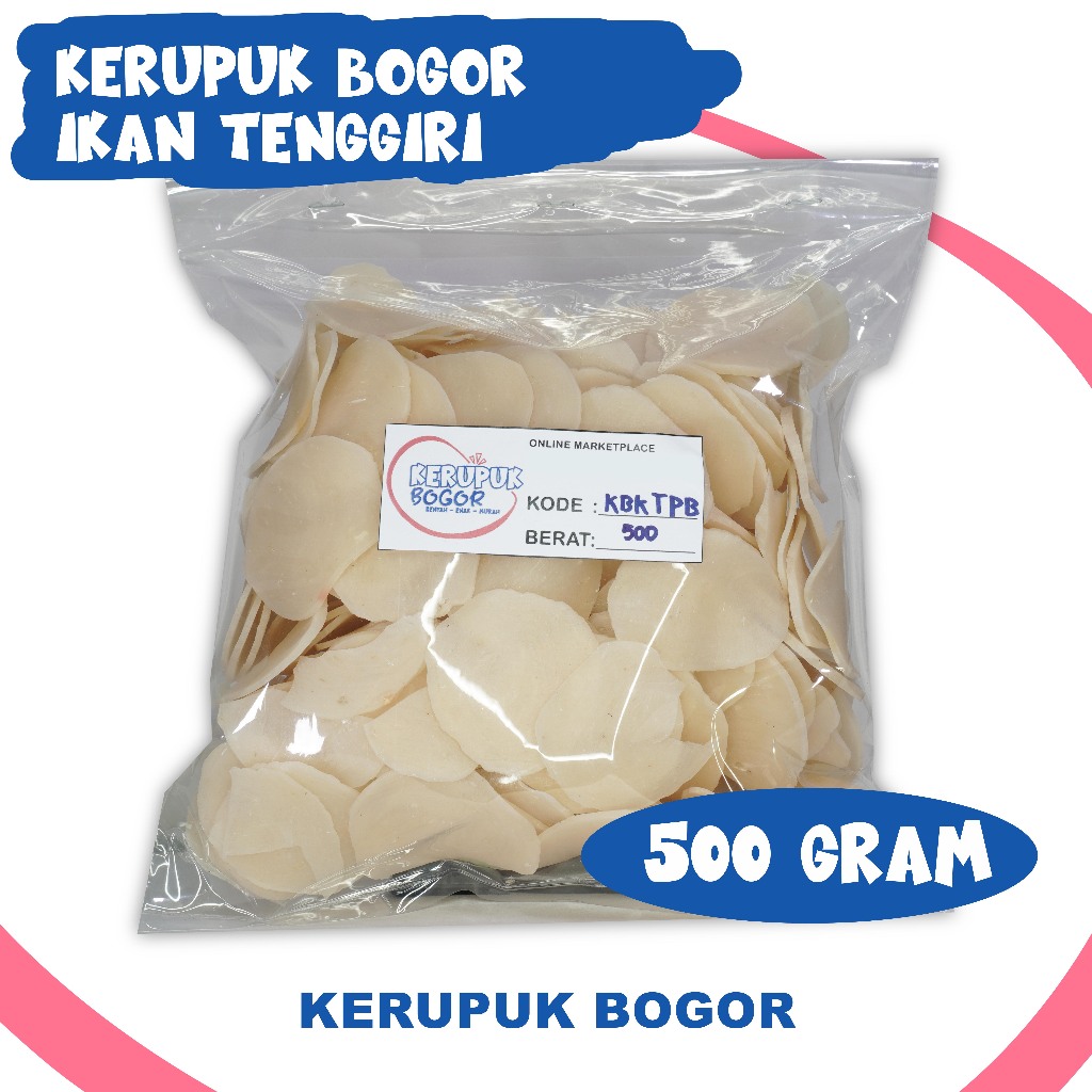 

Kerupuk Ikan Tenggiri Mentah - Ikan Tenggiri 500 gram