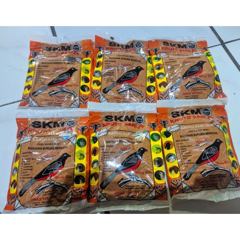 Pakan Burung SKM Krotosari Halus Original Pabrik Voer SKM Burung