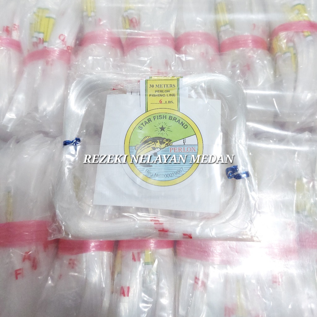 Senar Pancing Perlon Star Fish Putih 300 meter [ 70lbs - 300lbs ]