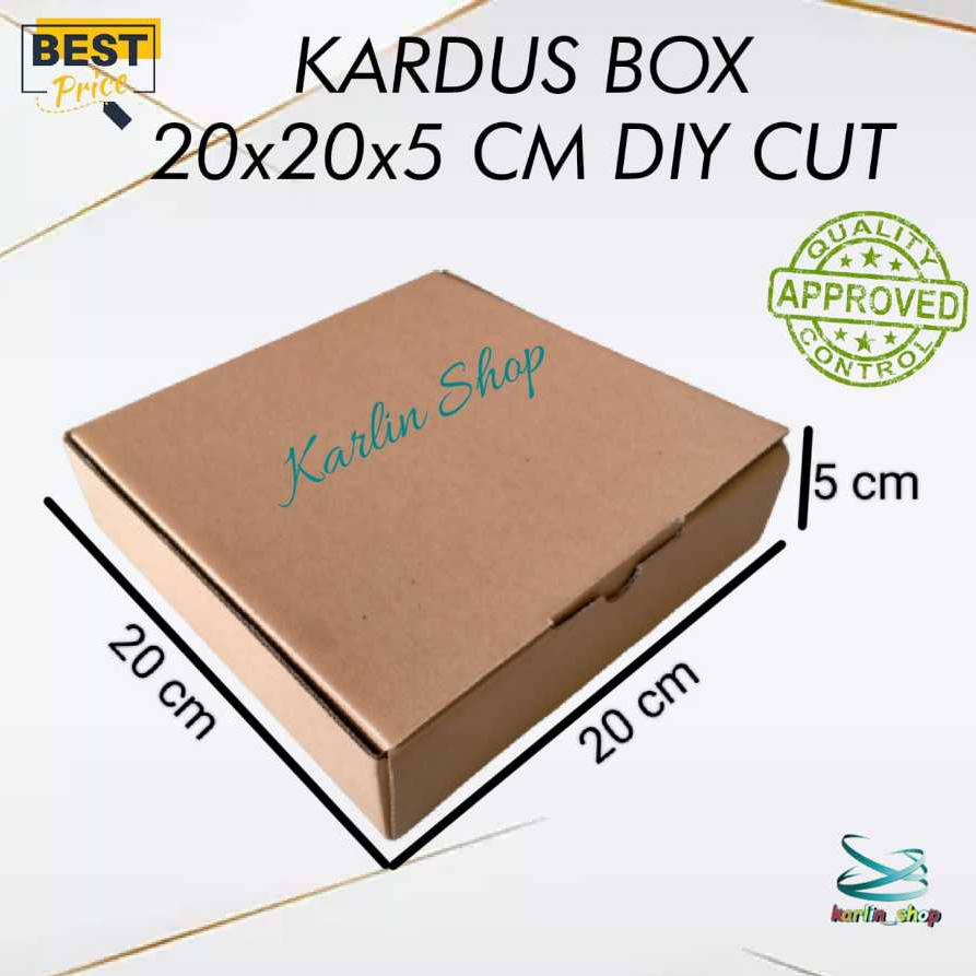 

Kardus Box 20x20x5 Cm Diy Cut Model Pizza