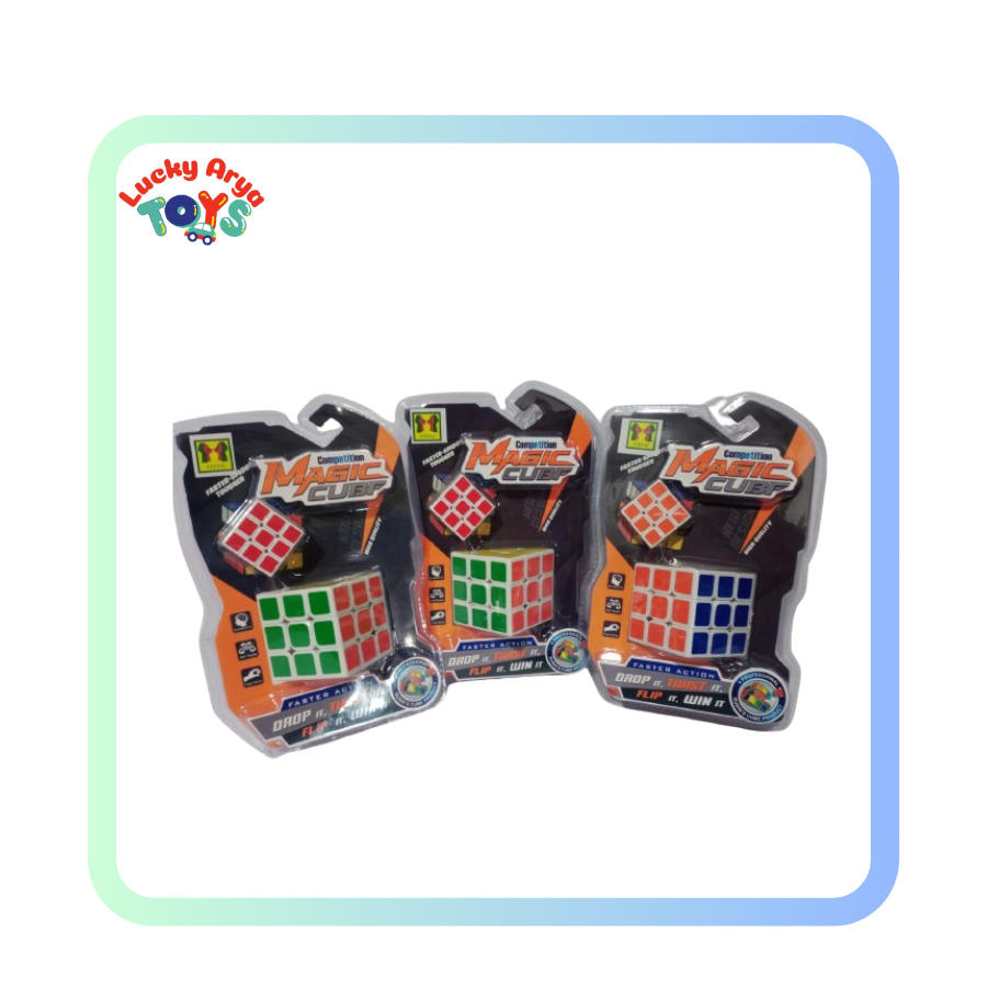 PROMO BUY 1 GET 1 / 2 IN 1 Rubik 3x3 Rubik Kubus Full Color - Mainan Anak Rubik Magic Cubf