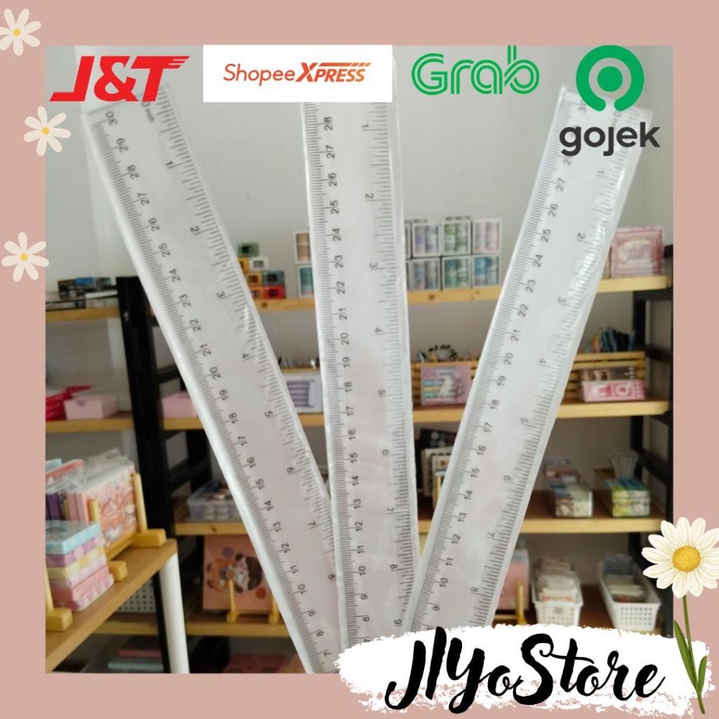 

Penggaris Garisan Mistar 30cm 15cm Perlengkapan Sekolah Kantor ATK Stationery Daily Planner Journaling Budgeting Diskon Gratis Ongkir PRB