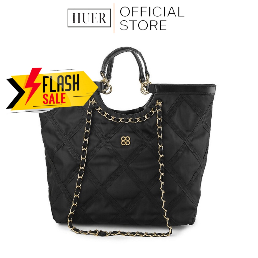 HUER ~ Tas Wanita Deindra Durable Nylon Shoulder Bag 9536-245