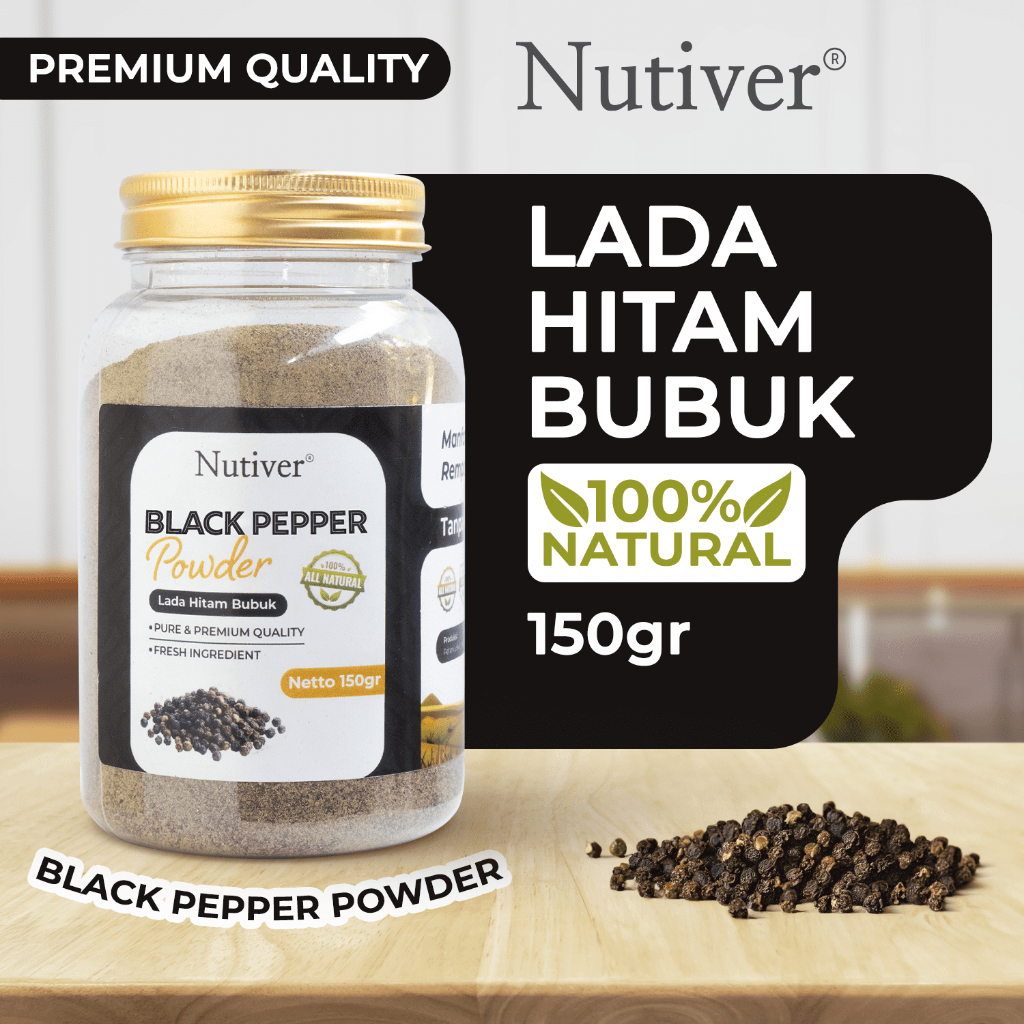 

BLACK PEPPER POWDER | LADA HITAM BUBUK | BUMBU MASAKAN REMPAH 100% ALAMI