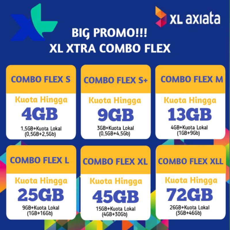 MURAH POLL KUOTA XL XTRA COMBO FLEX & XL REGULER 24JAM 30HR