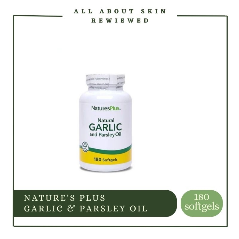 [Original BPOM ✅] Nature's Plus Garlic & Parsley Oil -180 Softgels