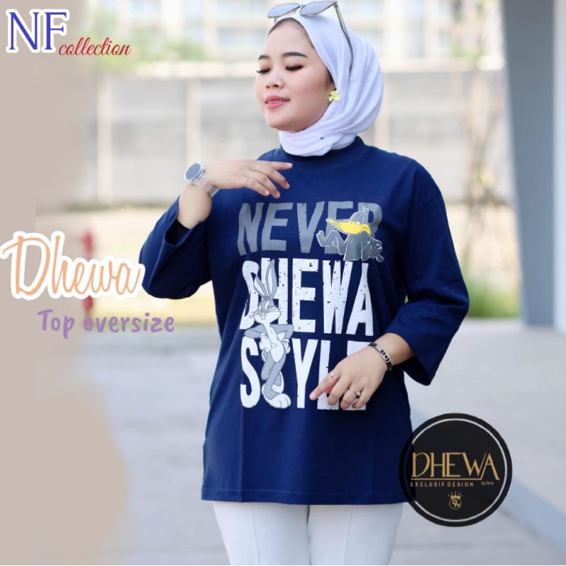 Kaos Oversize wanita Dhewa Style