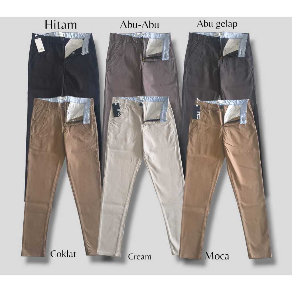 Celana Chinos Cole Celana Panjang Pria Dewasa