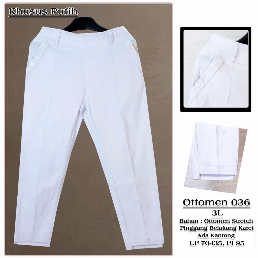 CELANA CHINOS OTTOMEN NIKKO MODE WHITE 3L