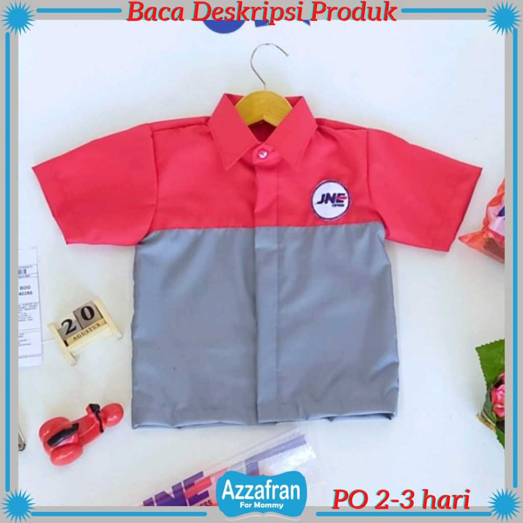 Carnaval Series | Kemeja Ekspedisi Kurir JNE POS J&T | Baju Seragam Anak Perempuan | Kostum Karnaval