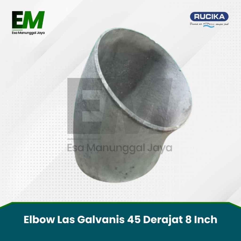 Elbow Las Galvanis 45 Derajat 8 Inch / Elbow Galvanis 8" 45Derajat