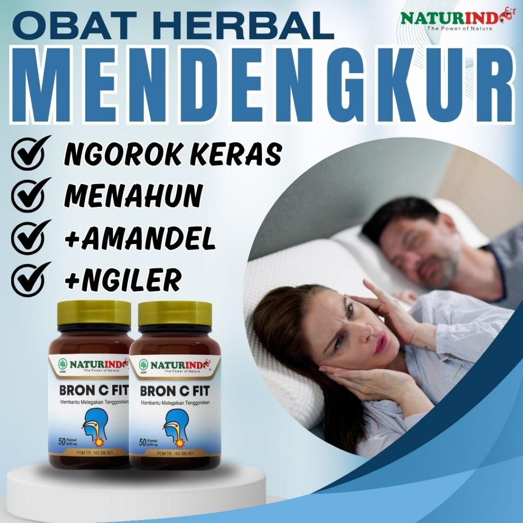 Obat Herbal Mendengkur Saat Tidur Naturindo Bron C Fit