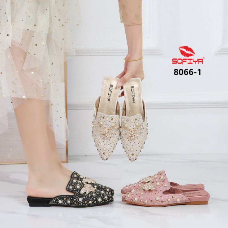 SENDAL SEPATU FLAT WANITA IMPORT SOFIYA 8066-1 TERBARU
