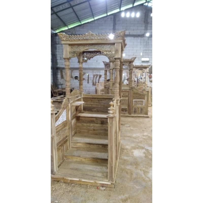 mimbar masjid minimalis pintu depan