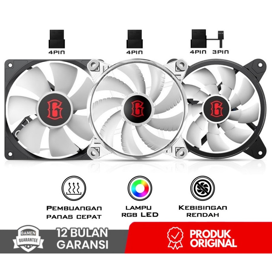 GAMEN GCF100 / GCF300  Gaming Fan Case RGB PC Fan Casing