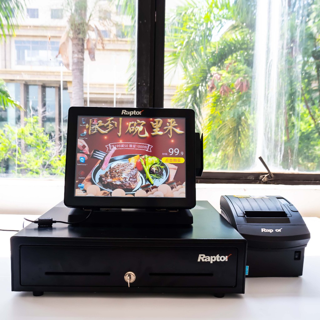 Komputer Kasir POS Raptor 391 + cashdrawer Raptor Bekas Ex Eks Restoran Resto Cafe