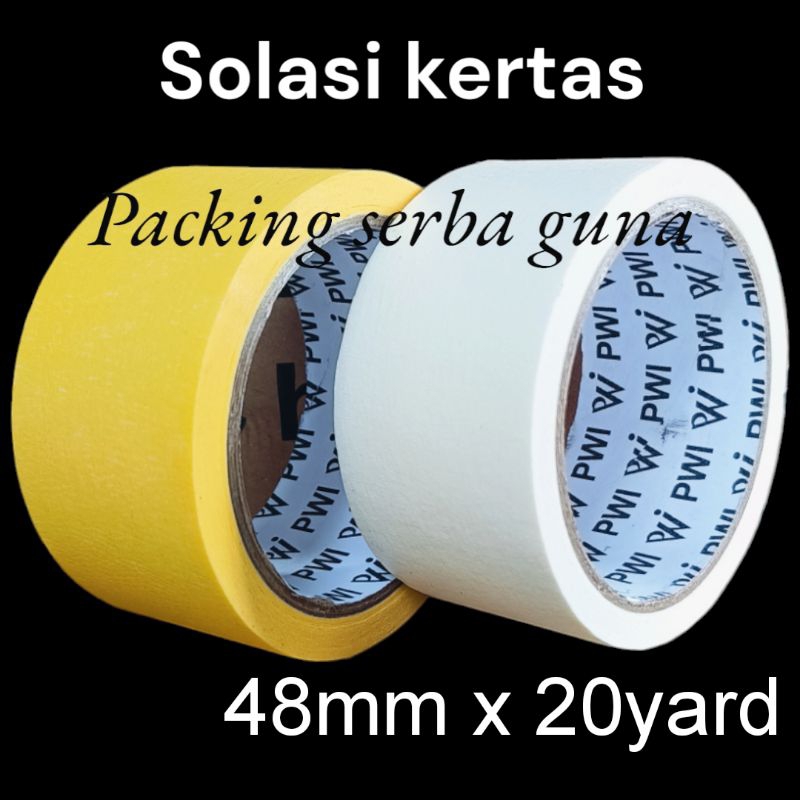 

Solasi kertas PWI/ masking tape / 48mm x 20yard