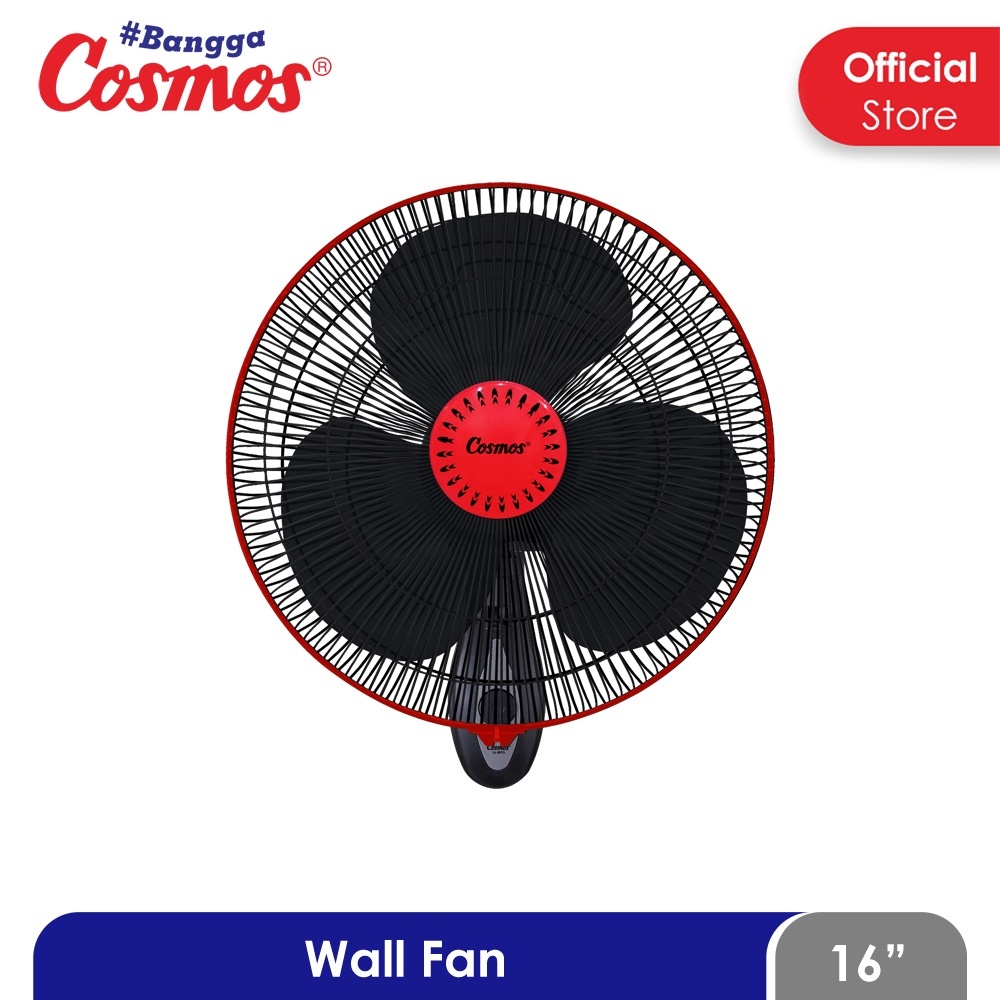 COSMOS Kipas Angin Dinding - Wall Fan 16 WFG RR ( Ring Red ) - Kipas 16 Inch