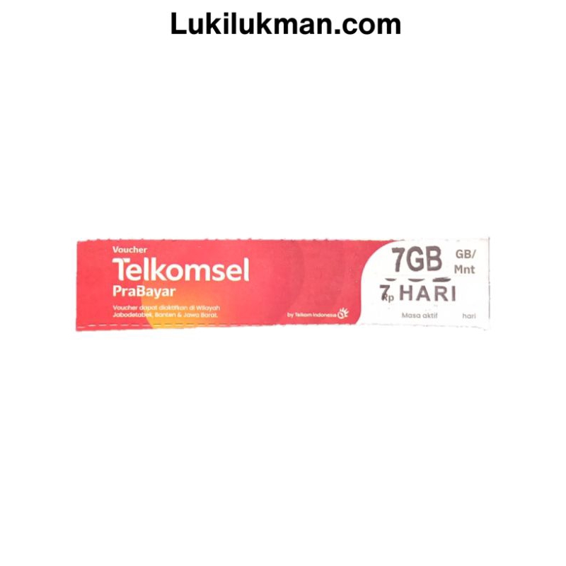 Voucher Telkomsel 7 GB 7 Hari