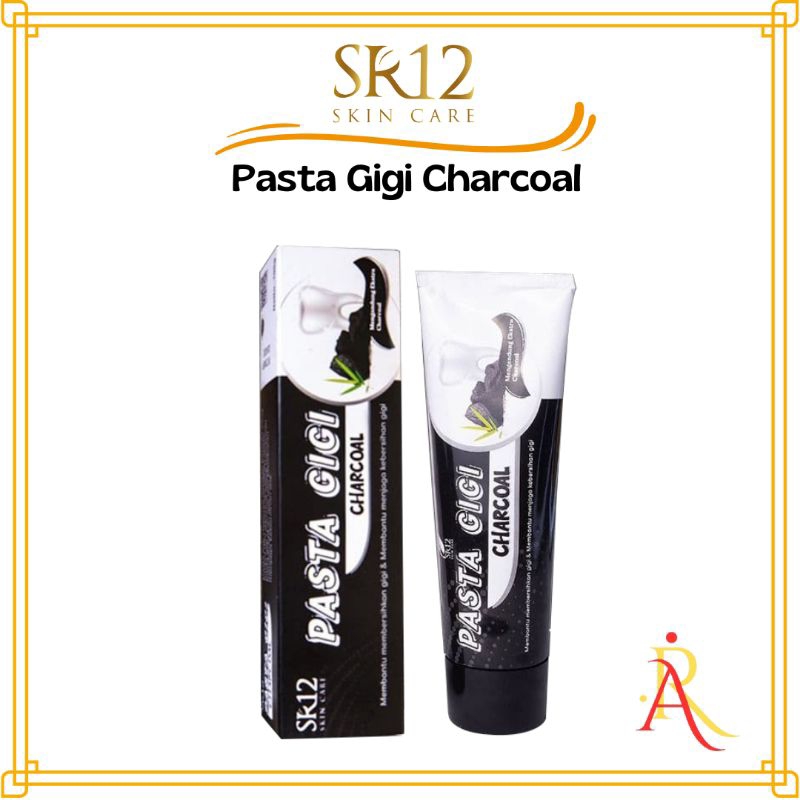 Pasta gigi charcoal Herbal Merontokkan karang gigi Pemutih gigi