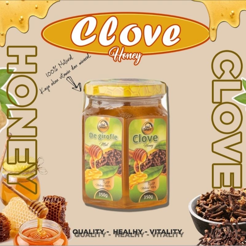 

CLOVE HONEY UNI SMART - Madu cengkeh herbal 100% NATURAL ORIGINAL 350 gram