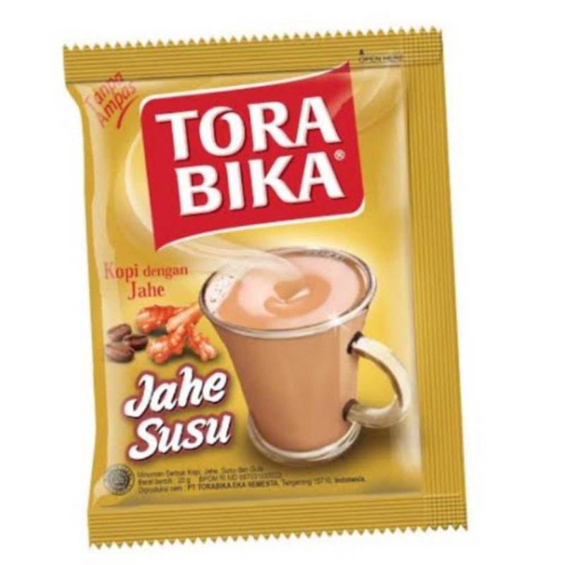 

Kopi torabika jahe susu 1 renteng isi 10X25gr