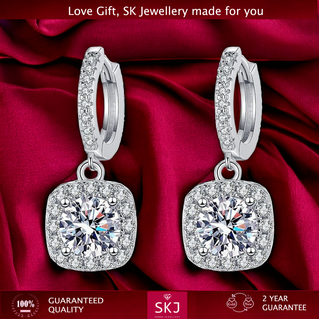SK Jewellery - Garansi 2 Tahun  Anting Perhiasan 1 Carat Wedding Model Terbaru Fashion  import AN63
