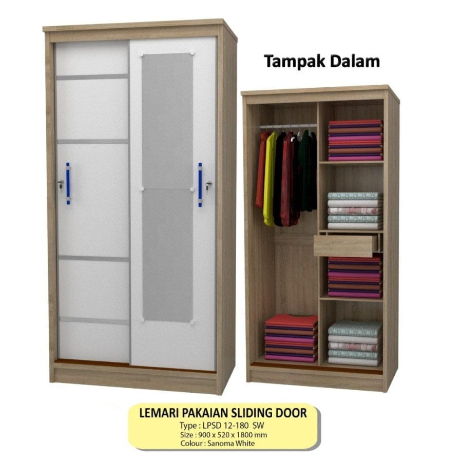 Lemari Baju sliding Murah lemari pintu geser lemari sliding kaca