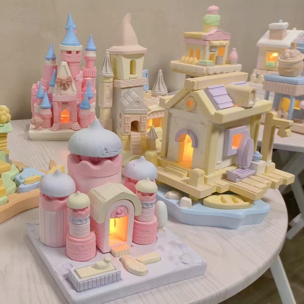 Mainan edukasi anak bricks ecoey ORIGINAL / bangun rumah mini batu bata / buat sendiri / miniatur