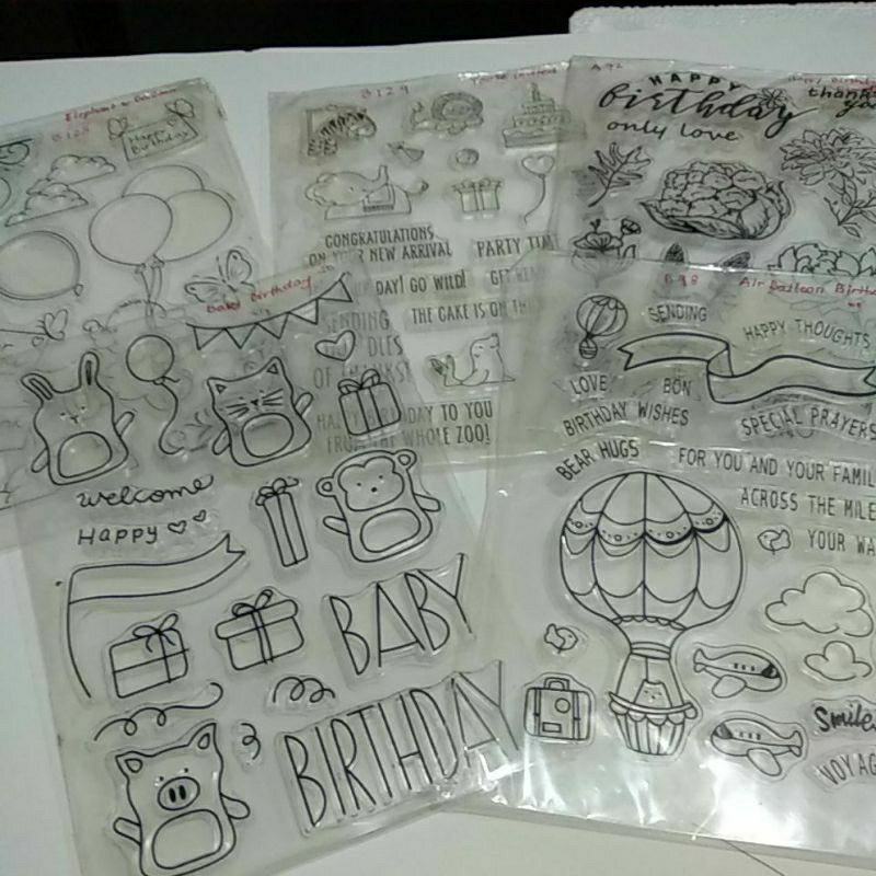 

Clear Stamp - Tema Ulang tahun Birthday