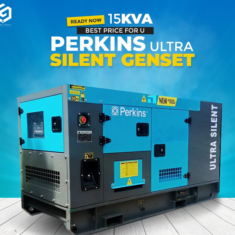 Genset Silent | 15 KVA | Genset Diesel Perkins Ultra Silent