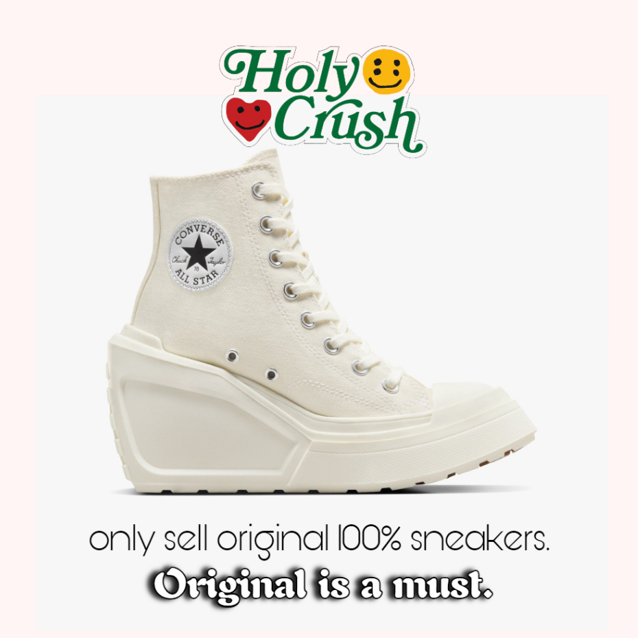 CONVERSE CHUCK 70 DE LUXE WEDGE WHITE/CREAM - ORIGINAL 100%