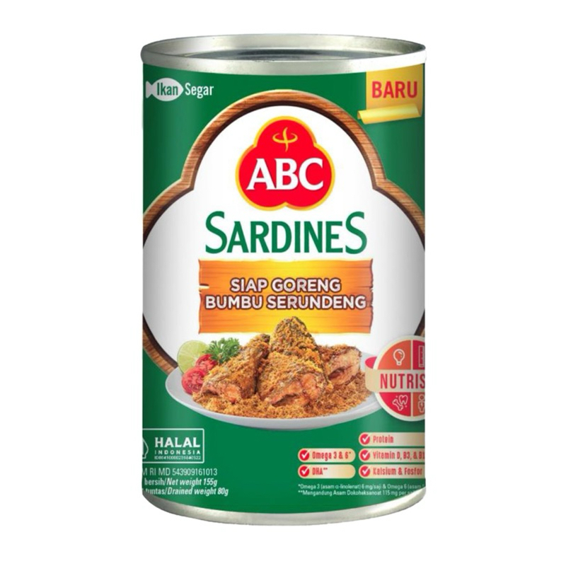 

ABC Sardines Saus Cabai serundeng 155g