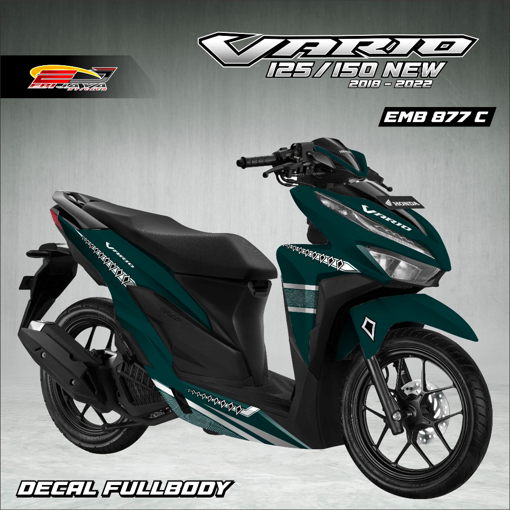 STIKER DECAL FULL BODY SIAP CUSTOM NAMA MOTOR VARIO 2018-2022-DECAL STIKER FULL BODY MOTOR-EMB877