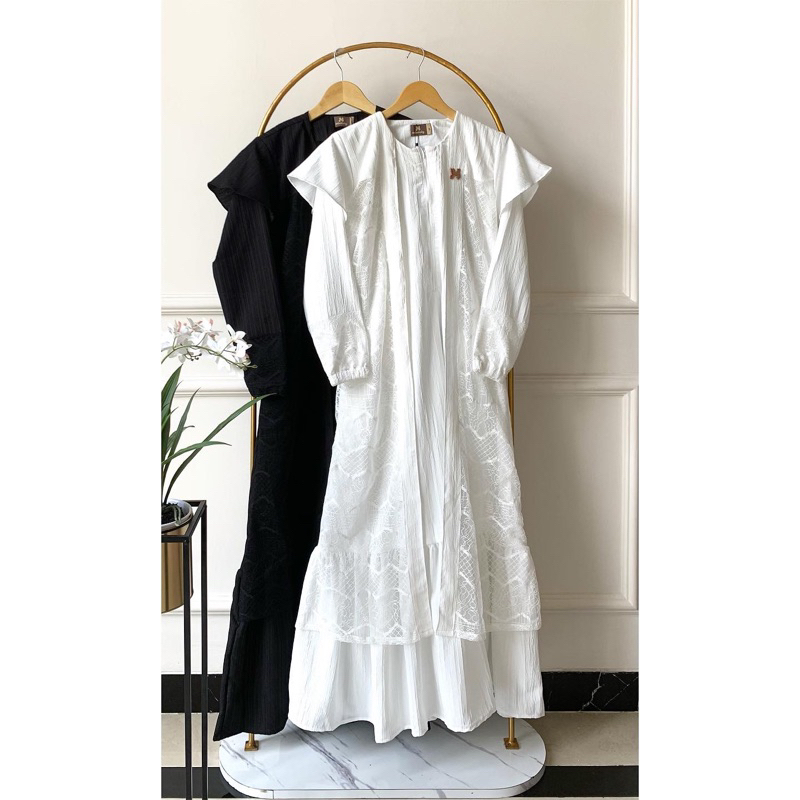 Rayya dress Misloly/ dress terbaru/dress brukat simple