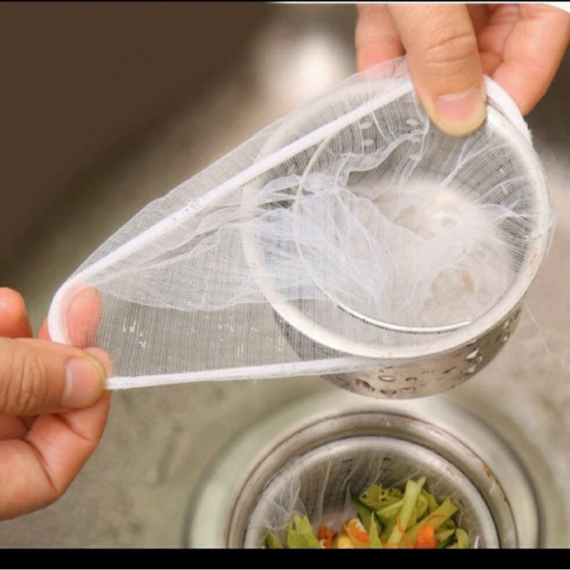 50pc Saringan Wastafel Kantong Filter Sink Cuci Piring Kantung Bekas Makanan