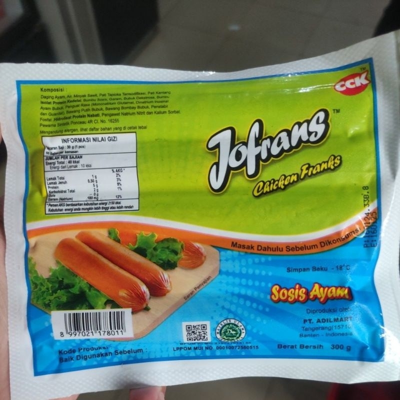 

Jofrans sosis ayam 10 pcs / sosis daging