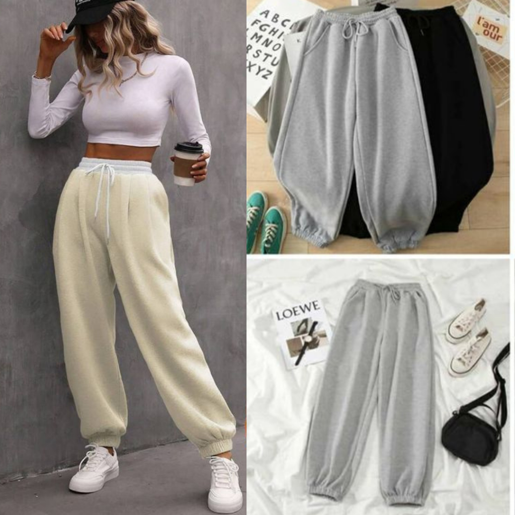 CELANA SWEATPANTS POLOS JOGGER PRIA DAN WANITA / SWEATPANTS / JOGGER / TRAINING / CELANA OLAHRAGA / 