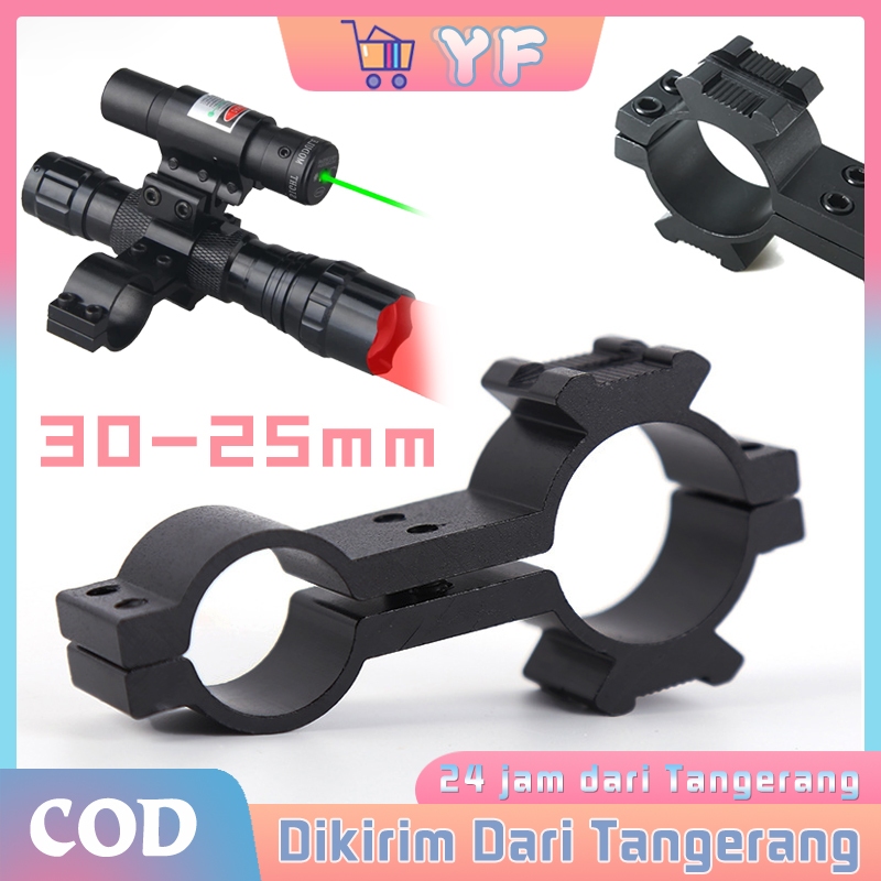 30-25MM Mounting Teleskop Aluminium / Mounting Senter / Bracket Senter / Mounting Laser