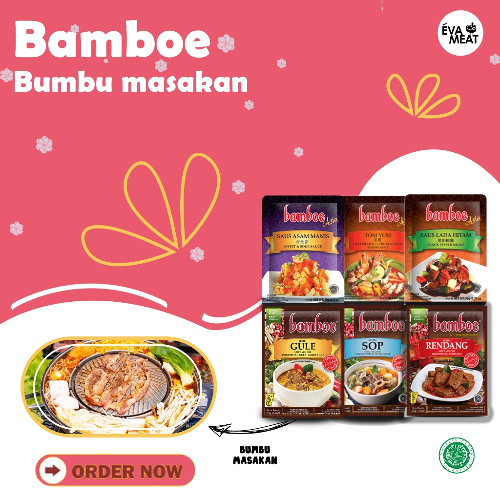 

BAMBOE Bumbu masakan / BAMBOE Bumbu dapur Instan / BAMBOE Bumbu Racik / Bumbu / bumbu dapur / bumbu masak