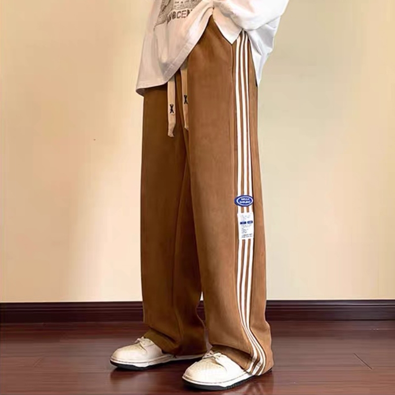 Celana training pria celana panjang pria loose pants korean style Youth Fashion elastis celana overs