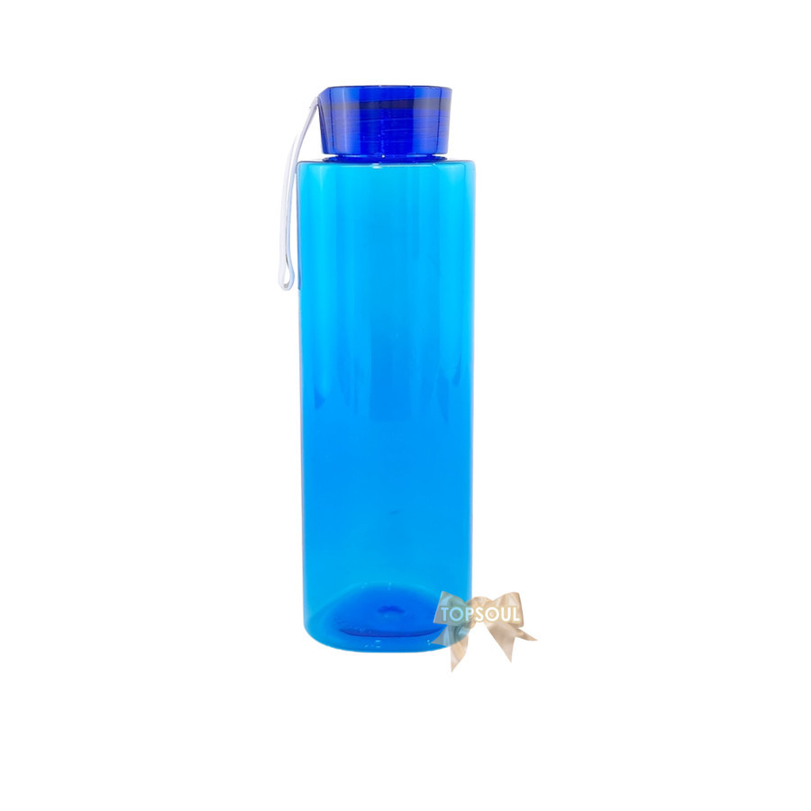 BIRU TUA Tumbler PINA MERAUKE 600ml Botol Plastik SEGITIGA Polos Unik
