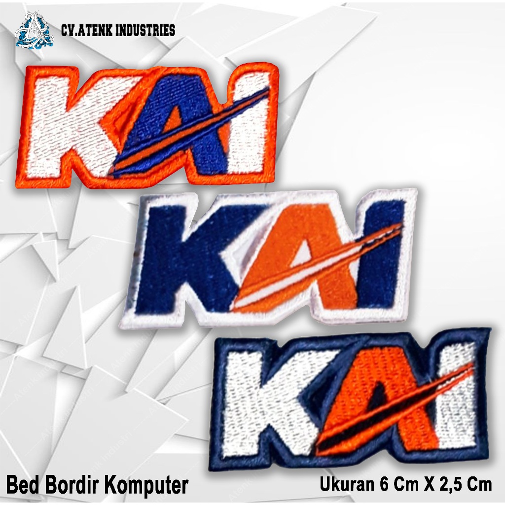 BED BORDIR KAI BARU LOGO BORDIR LOGO KAI BORDIR LOGO PT KAI