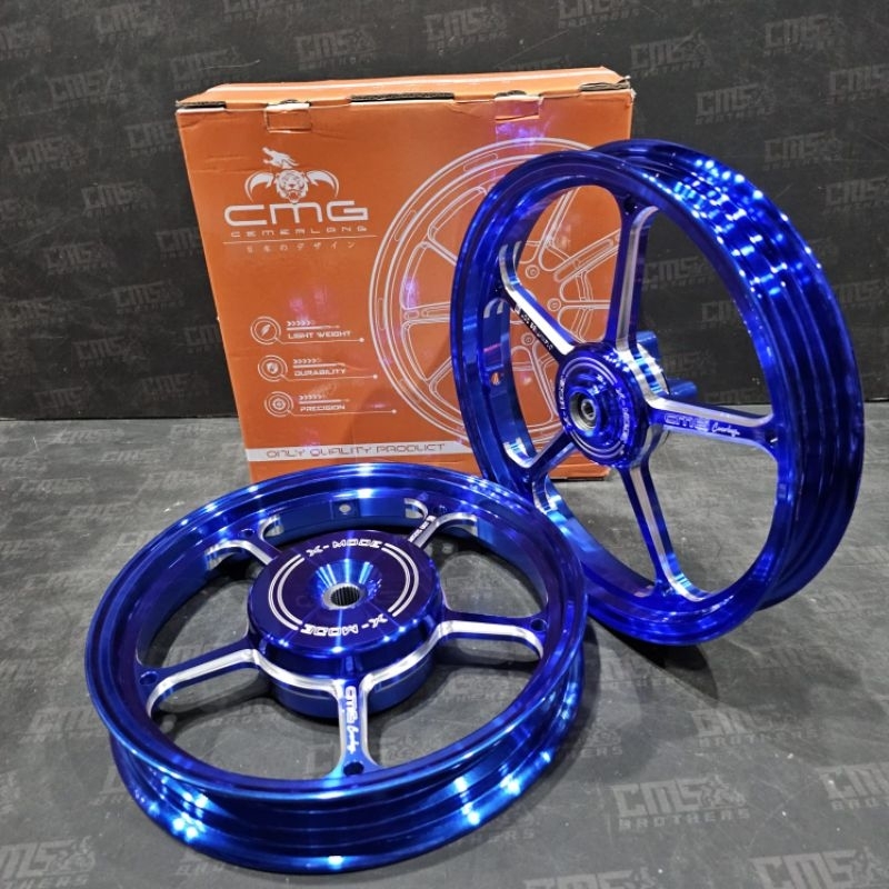 Velg Velek CMG X-Mode X Mode 505 R14 Honda Beat Vario 110 Scoopy Biru