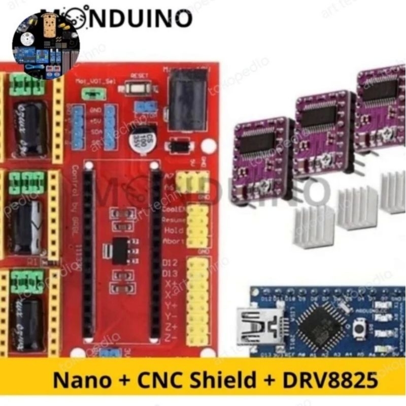 nano CNC Shield v4 driver drv8255 with heatsink v4.0 arduino_