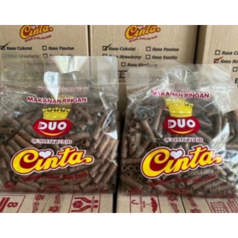

astor cinta stik wafer coklat 500 gr