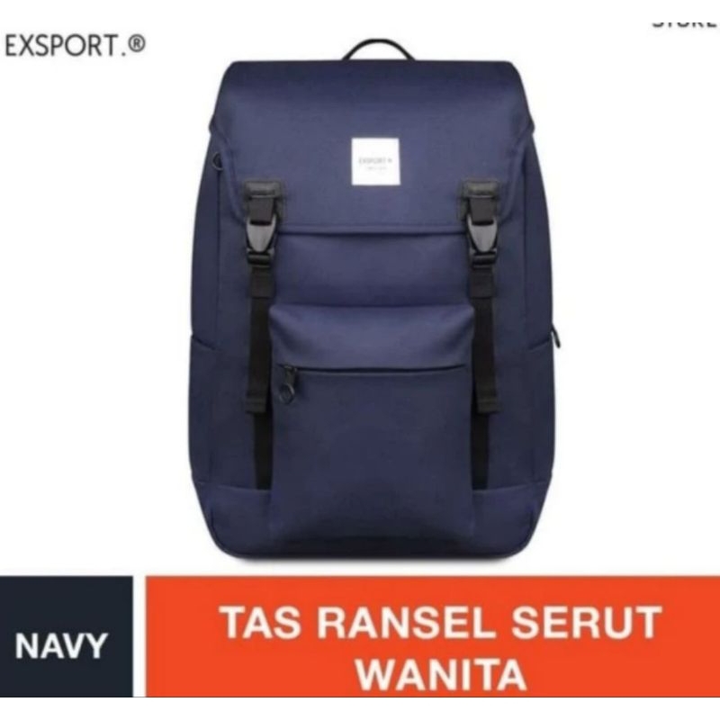 Exsport Lovana (L) Maya Laptop Backpack Navy 19L - ORIGINAL