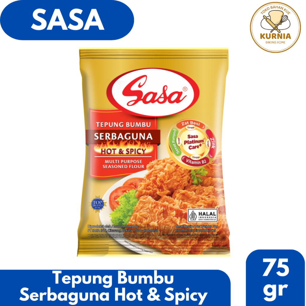 

SASA TEPUNG BUMBU SERBAGUNA HOT & SPICY 75 GRAM