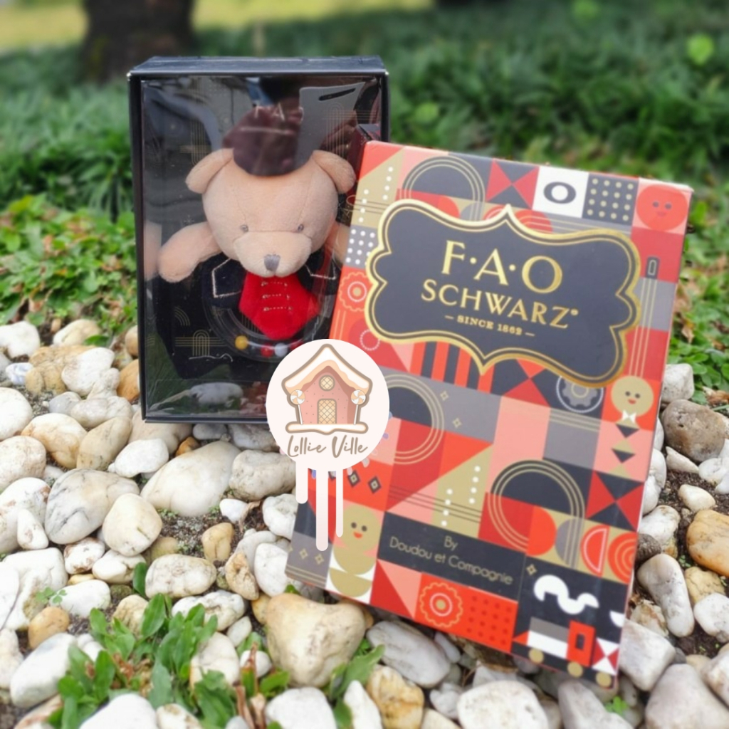 FAO Schwarz Bear Baby Rattle